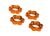 Radmuttern, splined, 17mm, serrated (orange-eloxiert) (4)