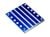 Bodembescherming versnellingsbak 6061-T6 aluminium blauw