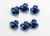 Rondkopschroef aluminium blauw 4x4mm met binnenzeskant (6)