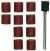 SCHUURBANDJES K 150, 10 ST. + HOUDER