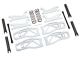 Wishbone set wit met trekstangen, steekassen, veren