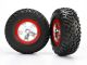 SCT banden S1 op 2.2/3.0 velg satijn chroom/rood (2)