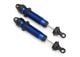 GTR shock aluminium blauw 134mm voorzijde met schroefdraad (2)
