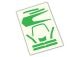 Sticker neongroen