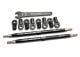 L/R draadstangen 7075-T6 aluminium zwart 128mm (2)