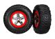 SCT banden op 2.2/3.0 velg chroom/rood (2)