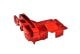 Bulkhead 7075-T6 Aluminium hinten rot
