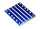 Bodembescherming versnellingsbak 6061-T6 aluminium blauw