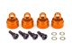 Ultra shock caps aluminium oranje (4)