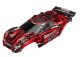 Carrosserie Rustler 4x4 rood met sticker & chequehouder