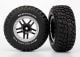 BFGoodrich T/A KM2 banden op velgen zwart/satijn chroom (2)