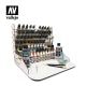 Verfdisplay en werkstation met verticale opslag 40 x 30 cm